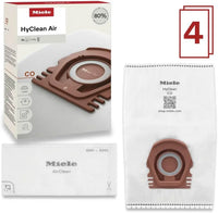 Miele HyClean Air CO Vacuum Cleaner Bags for Miele Guard M1 Vacuum Cleaners, Pack of 4 Vacuum Bags and 1 AirClean Exhaust Filter Miele
