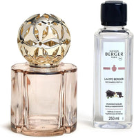 MAISON BERGER - Giftset Lampe Berger - Model Pomelis - Home Fragrance Diffuser - 8.5 x 6.4 x 5.3 inches - Includes Fragrance Vanilla Magnificence 250 milliliters - 8.45 Fluid Ounces (Beige)
