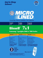 Bissell Style 1 & 7 Vacuum Bags (3pk) Fits Bissell ,PowerGlide, Samsung ETC