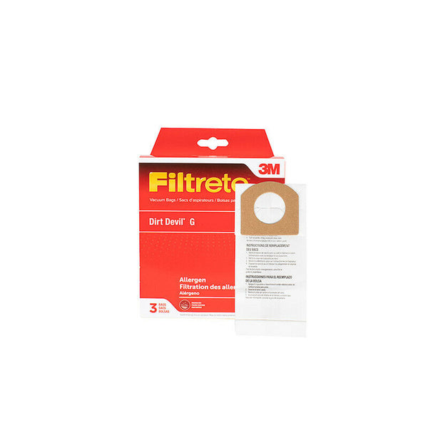 Dirt Devil G Type Vacuum Bags (3pk) By Filtrete 3M - Ballwinvacuum.com