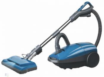 TITAN T9200 CANISTER W/NEW STYLE POWER NOZZLE,BLUE 12AMP,BAGGED,26' CORD REEL, - Ballwinvacuum.com